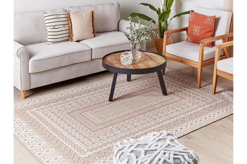 Baglar Ryeteppe 160x230 cm - Beige - Tekstiler - Tepper & Matter - Moderne tepper - Ryeteppe
