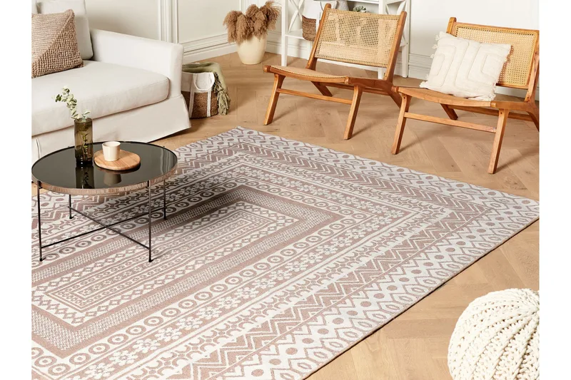 Baglar Ryeteppe 200x300 cm - Beige - Tekstiler - Tepper & Matter - Moderne tepper - Ryeteppe