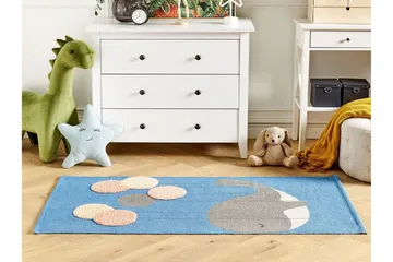 Balabang Bomullsteppe 80x150 cm - Blå - Tekstiler - Barnetekstiler - Barnetepper