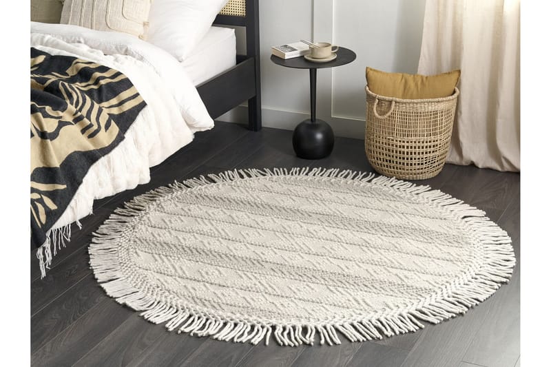 Baltalar Ullteppe 140 cm Rund - Beige - Tekstiler - Tepper & Matter - Moderne tepper - Ullteppe