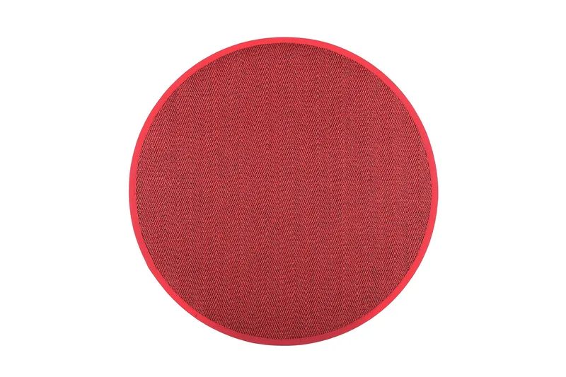 Barrakuda Matte Rund 200 cm Rød, VM Tepper