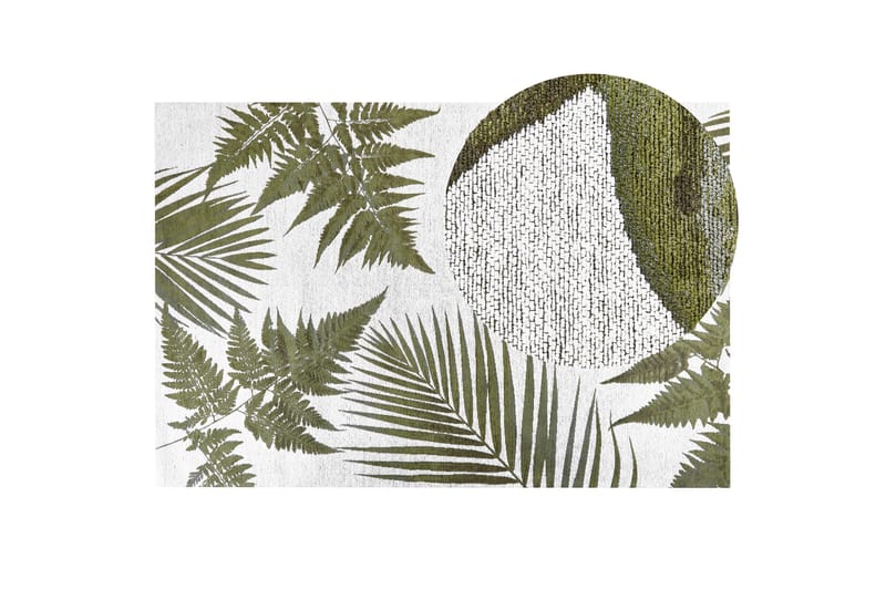 Barzah Ryeteppe 200x300 cm - Grønn - Tekstiler - Tepper & Matter - Moderne tepper - Bomullstepper