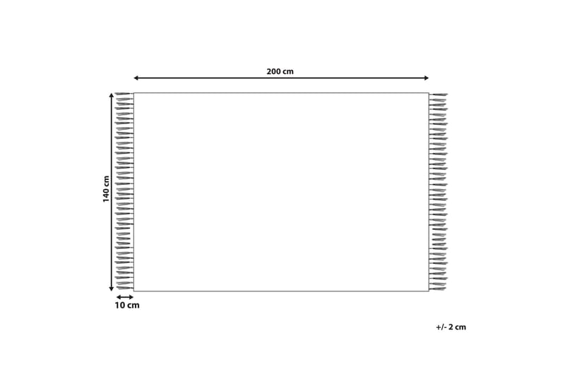 Bayir Ryeteppe 140x200 cm - Beige - Tekstiler - Tepper & Matter - Moderne tepper - Ryeteppe