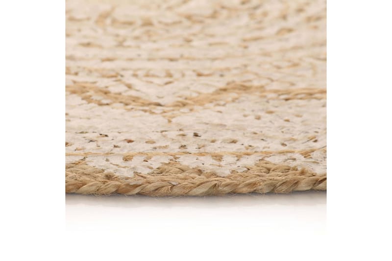 beBasic Matte flettet jute trykt 180 cm rund - Beige - Tekstiler - Tepper & Matter - Moderne tepper - Sisaltepper