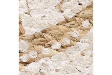 beBasic Matte flettet jute trykt 210 cm rund - Beige - Tekstiler - Tepper & Matter - Moderne tepper - Sisaltepper