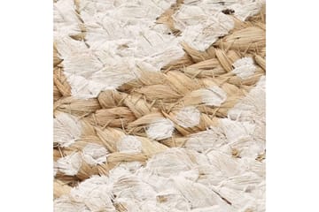 beBasic Matte flettet jute trykt 240 cm rund - Beige - Tekstiler - Tepper & Matter - Moderne tepper - Sisaltepper