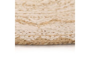beBasic Matte flettet jute trykt 240 cm rund - Beige - Tekstiler - Tepper & Matter - Moderne tepper - Sisaltepper