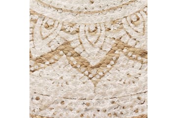 beBasic Matte flettet jute trykt 240 cm rund - Beige - Tekstiler - Tepper & Matter - Moderne tepper - Sisaltepper