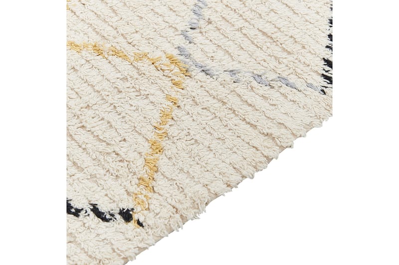 Beige Bomullsteppe 160x230 cm - Beige - Tekstiler - Tepper & Matter - Moderne tepper - Bomullstepper