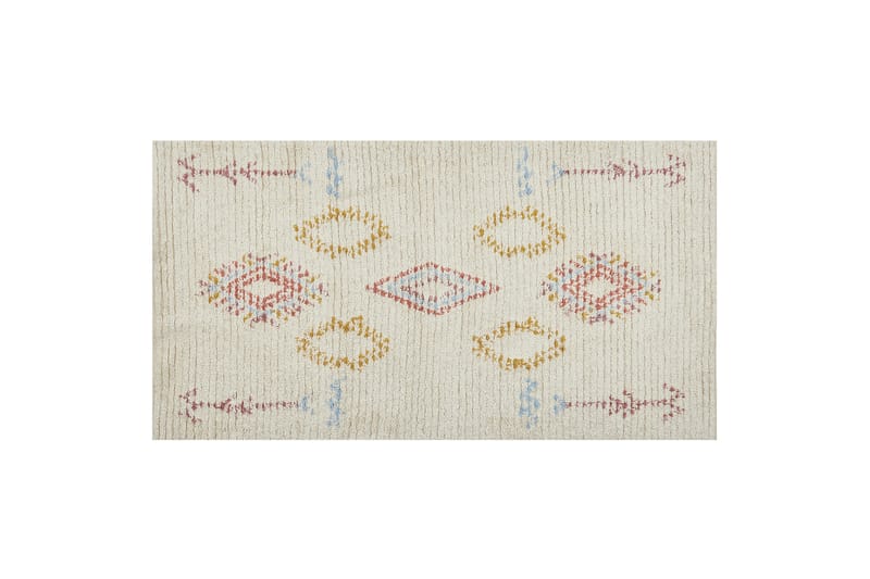 Bettiah Bomullsteppe 80x150 cm - Beige - Tekstiler - Tepper & Matter - Moderne tepper - Bomullstepper