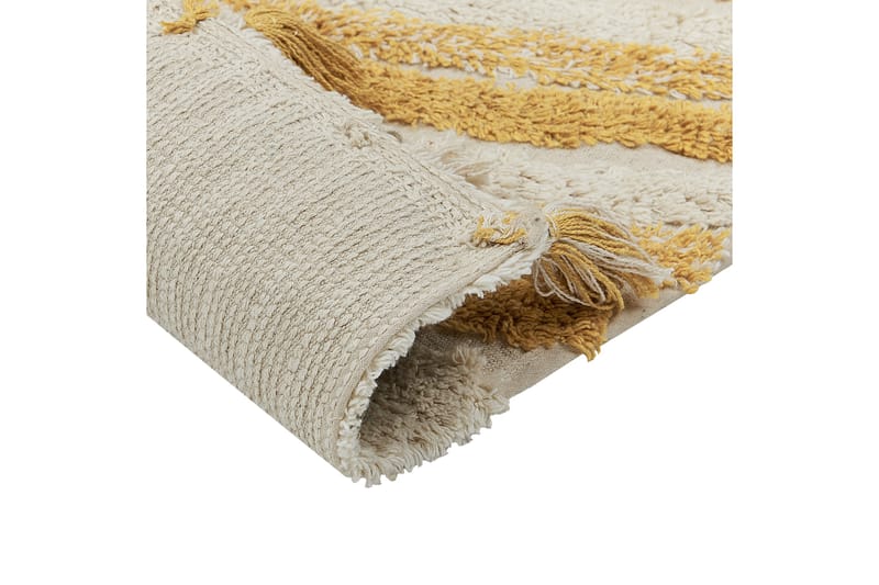 Bingol Ryeteppe 140x200 cm - Gul - Tekstiler - Tepper & Matter - Moderne tepper - Ryeteppe