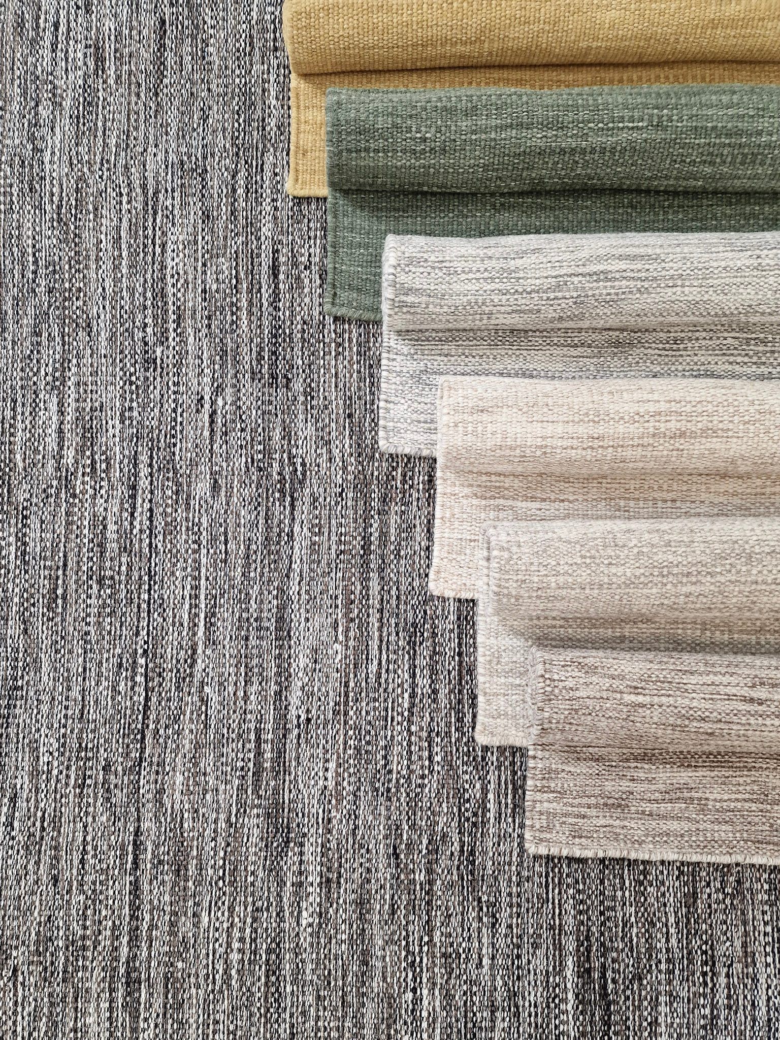 Birka Ullmatte Rektangulær 75x230 cm - Okkergul