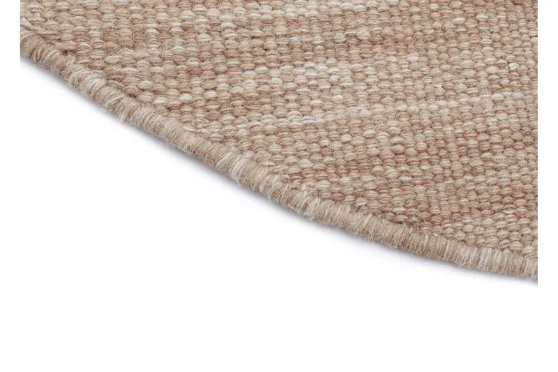 Birka Ullteppe Ø240 cm Rund - Sand - Tekstiler - Tepper & Matter - Moderne tepper - Ullteppe