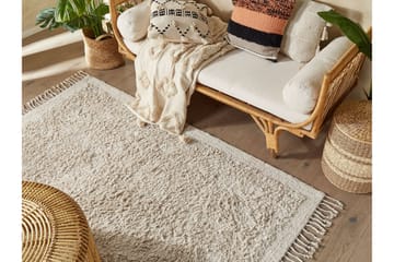 Bitlis Ryeteppe 140x200 cm - Beige - Tekstiler - Tepper & Matter - Moderne tepper - Bomullstepper