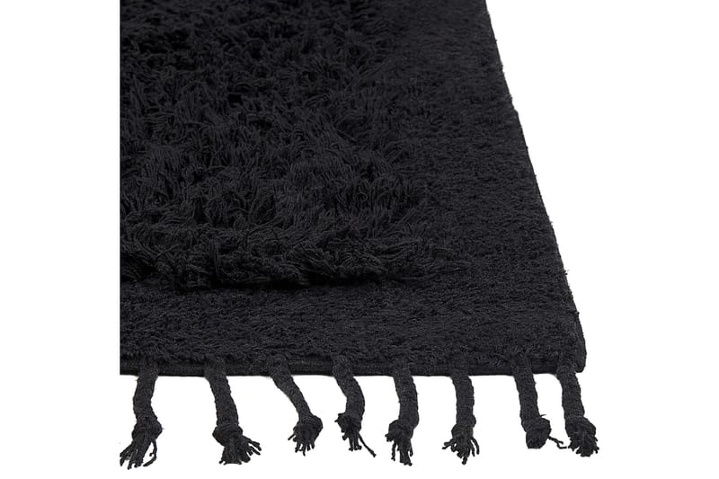 Bitlis Ryeteppe 140x200 cm - Svart - Tekstiler - Tepper & Matter - Moderne tepper - Bomullstepper