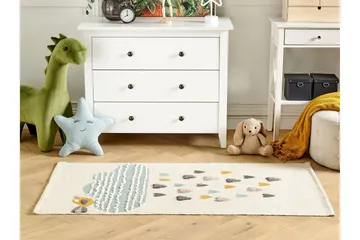 Blang Bomullsteppe 80x150 cm - Beige - Tekstiler - Barnetekstiler - Barnetepper