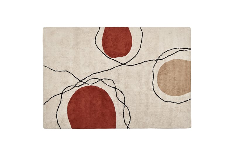 Bolat Ryeteppe 140x200 cm - Beige - Tekstiler - Tepper & Matter - Moderne tepper - Ryeteppe
