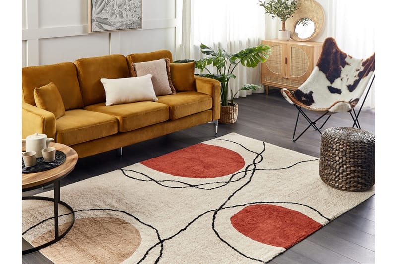 Bolat Ryeteppe 140x200 cm - Beige - Tekstiler - Tepper & Matter - Moderne tepper - Ryeteppe