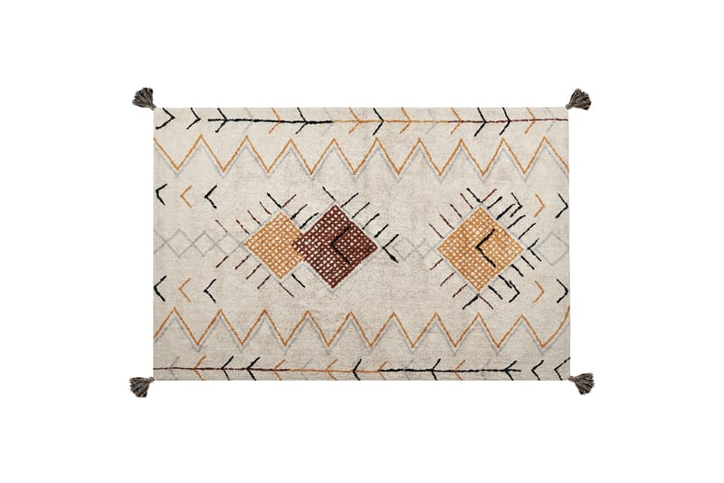 Bolay Bomullsteppe 140x200 cm - Beige - Tekstiler - Tepper & Matter - Moderne tepper - Bomullstepper