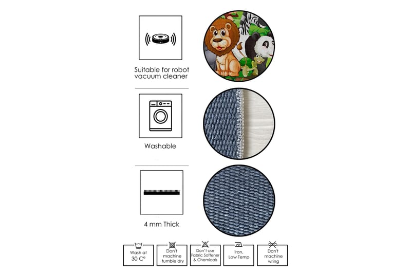 Alexa Bomullsteppe 180x280 cm Rektangulær - Grå - Tekstiler - Tepper & Matter - Moderne tepper - Bomullstepper