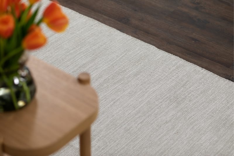 Borgholm Bomullsmatte 75x150 cm - Sølv - Tekstiler - Tepper & Matter - Moderne tepper - Bomullstepper