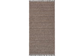 Cotton Tova Bomullsmatte 70x150 cm Mørkebrun