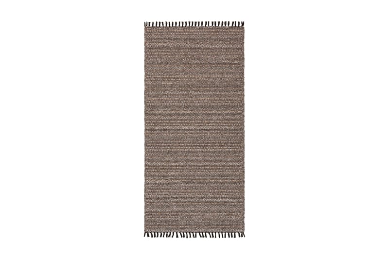 Cotton Tova Bomullsmatte 70x200 cm Mørkebrun - Horredsmattan - Bomullstepper