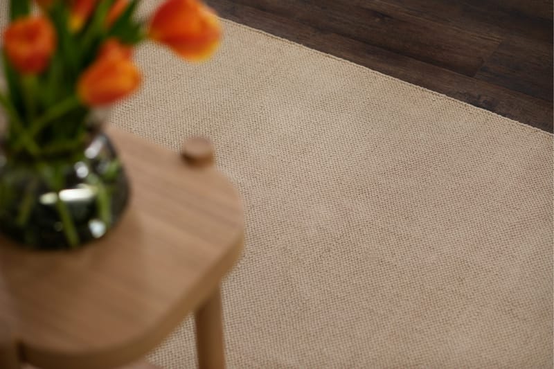 Hemsero Bomullsmatte 75x150 cm - Lyse Linnebrun - Tekstiler - Tepper & Matter - Moderne tepper - Bomullstepper