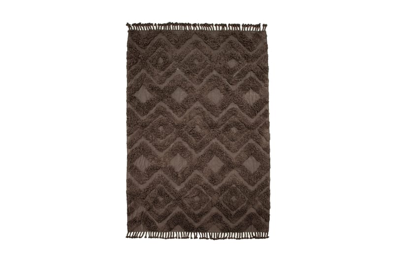 Hilma Bomullsmatte Rektangulær 250x350 cm - Brun - Tekstiler - Tepper & Matter - Moderne tepper - Bomullstepper