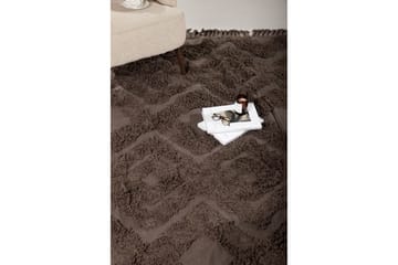 Hilma Bomullsmatte Rektangulær 250x350 cm - Brun - Tekstiler - Tepper & Matter - Moderne tepper - Bomullstepper