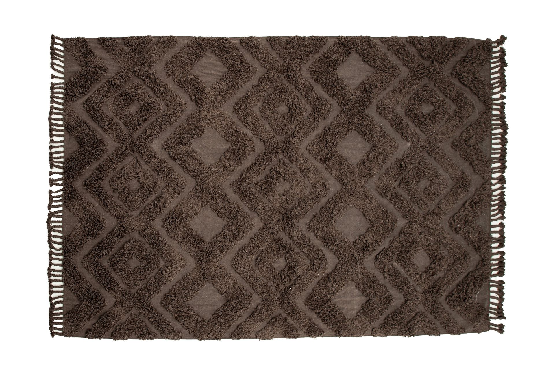 Hilma Bomullsmatte Rektangulær 250x350 cm - Brun - Tekstiler - Tepper & Matter - Moderne tepper - Bomullstepper