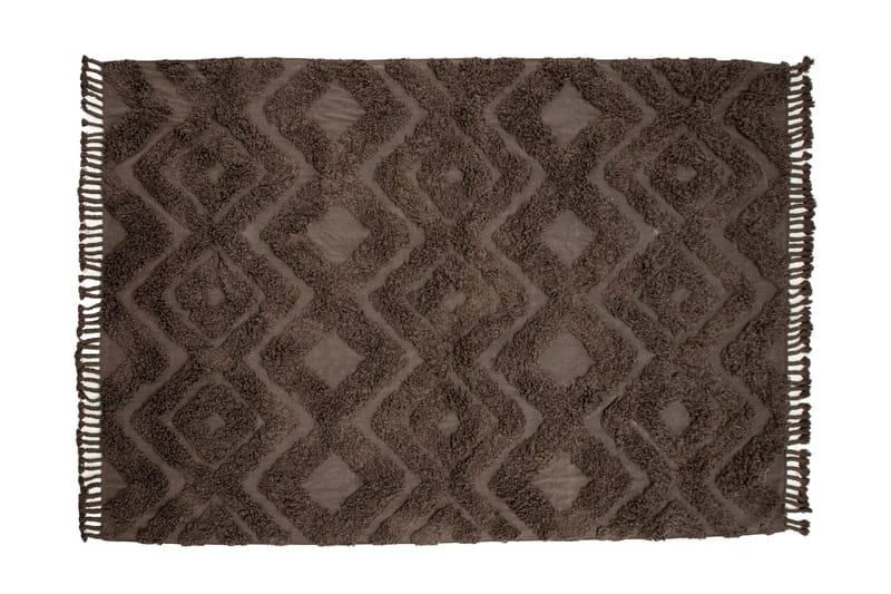 Hilma Bomullsmatte Rektangulær 250x350 cm - Brun - Tekstiler - Tepper & Matter - Moderne tepper - Bomullstepper