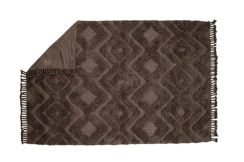Hilma Bomullsmatte Rektangulær 250x350 cm - Brun - Tekstiler - Tepper & Matter - Moderne tepper - Bomullstepper