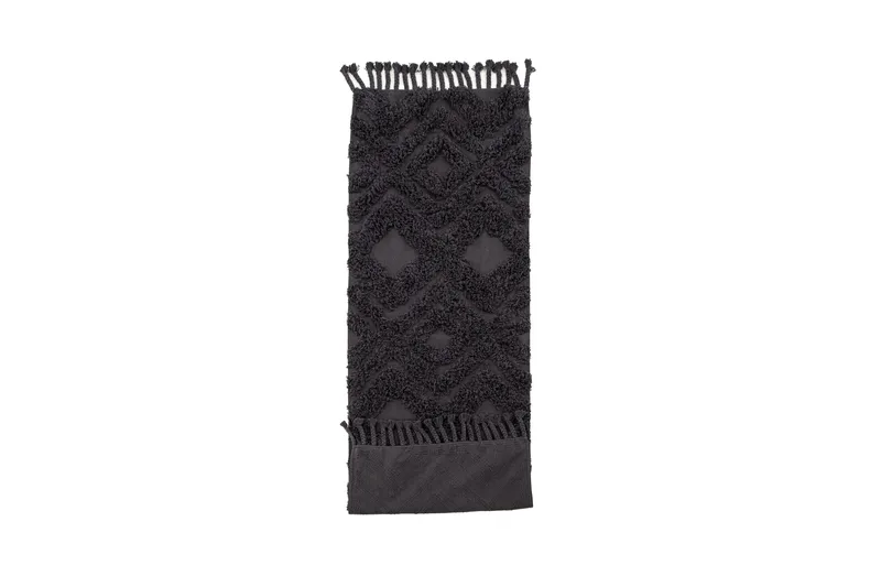 Hilma Bomullsmatte Rektangulær 70x200 cm - Mørkegrå - Tekstiler - Tepper & Matter - Moderne tepper - Bomullstepper