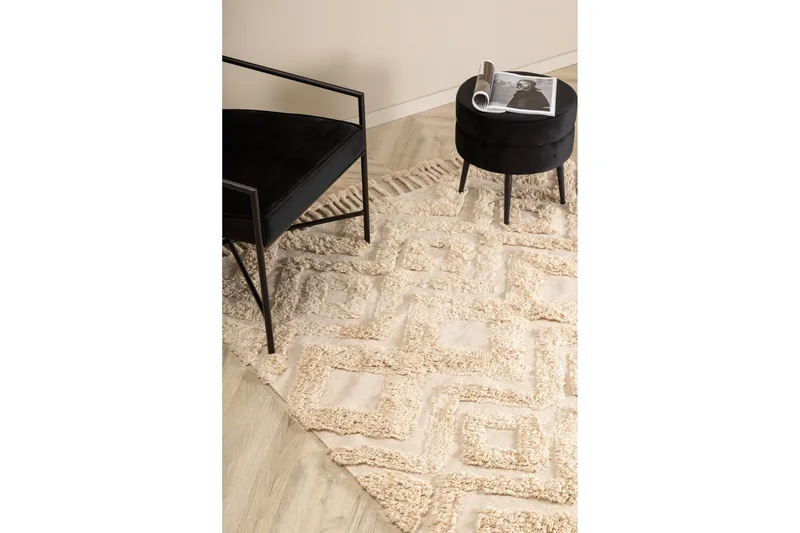 Hilma Bomullsteppe 230x160 cm - Offwhite - Tekstiler - Tepper & Matter - Moderne tepper - Bomullstepper