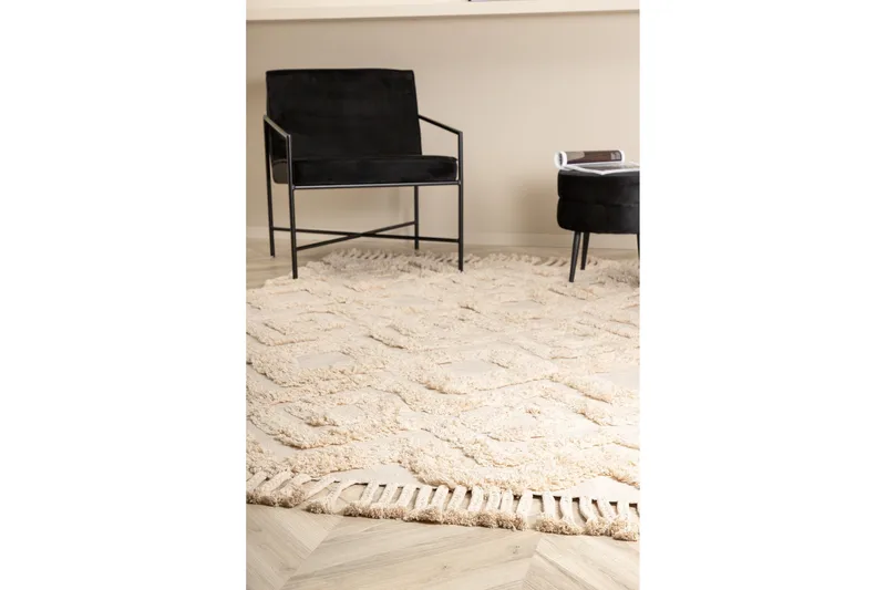 Hilma Bomullsteppe 230x160 cm - Offwhite - Tekstiler - Tepper & Matter - Moderne tepper - Bomullstepper