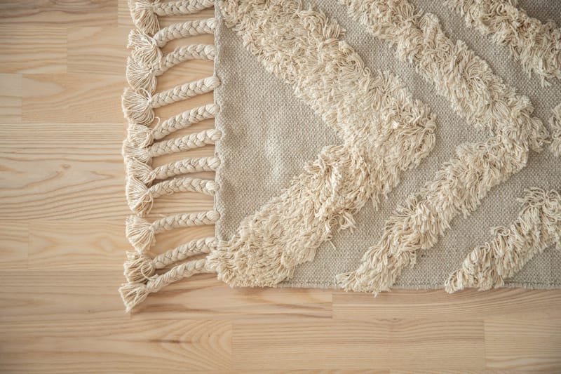 Hilma Bomullsteppe 250x80 cm - Offwhite - Tekstiler - Tepper & Matter - Moderne tepper - Bomullstepper