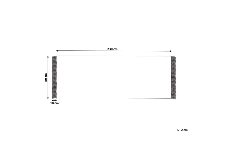 Bozkir Bomullsteppe 80x230 cm - Beige - Tekstiler - Tepper & Matter - Moderne tepper - Bomullstepper