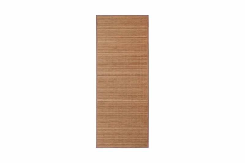 Brunt Kvadrat Bambus Teppe 150 x 200 cm - Brun - Sisaltepper - Jutematter & hampematter