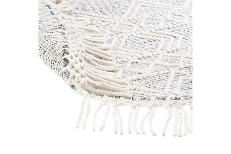 Buldan Ullteppe 140 cm Rund - Grå - Tekstiler - Tepper & Matter - Moderne tepper - Ullteppe