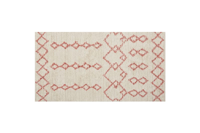 Buxar Bomullsteppe 80x150 cm - Beige - Tekstiler - Tepper & Matter - Moderne tepper - Ryeteppe