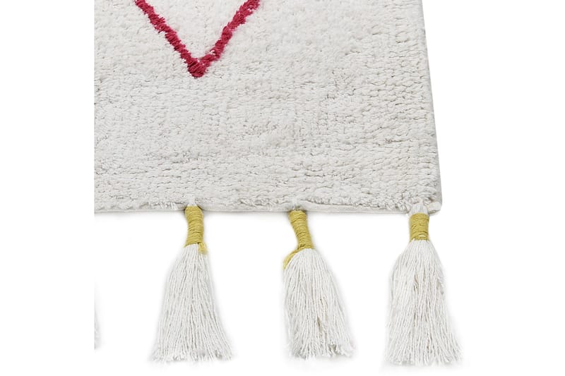 Cavus Bomullsteppe 80x150 cm - Hvit - Tekstiler - Tepper & Matter - Moderne tepper - Bomullstepper