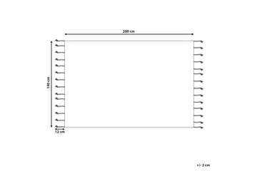 Corum Ryeteppe 140x200 cm - Beige - Tekstiler - Tepper & Matter - Moderne tepper - Bomullstepper