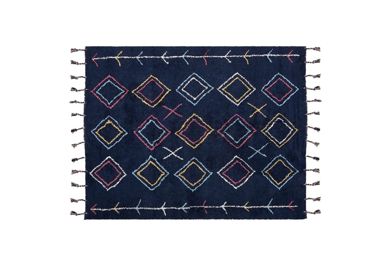 Corum Ryeteppe 160x230 cm - Svart - Tekstiler - Tepper & Matter - Moderne tepper - Bomullstepper