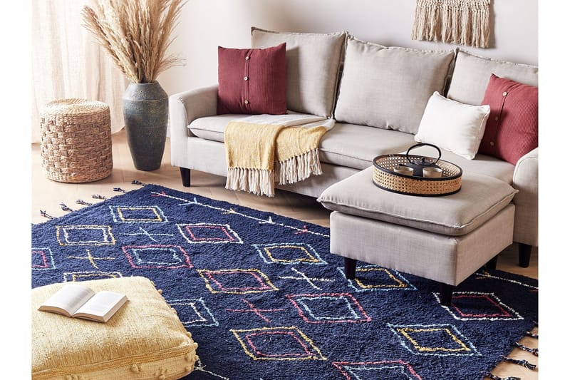 Corum Ryeteppe 160x230 cm - Svart - Tekstiler - Tepper & Matter - Moderne tepper - Bomullstepper