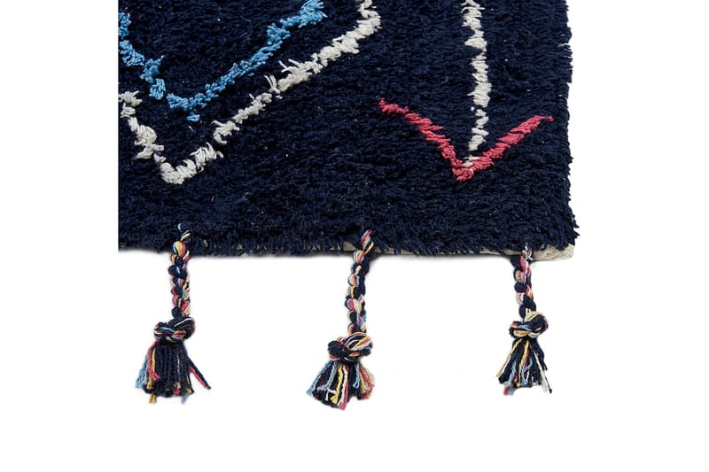 Corum Ryeteppe 160x230 cm - Svart - Tekstiler - Tepper & Matter - Moderne tepper - Bomullstepper