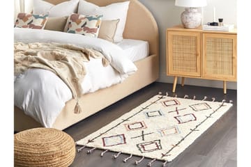 Corum Ryeteppe 80x150 cm - Beige - Tekstiler - Tepper & Matter - Moderne tepper - Bomullstepper