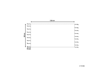 Corum Ryeteppe 80x150 cm - Beige - Tekstiler - Tepper & Matter - Moderne tepper - Bomullstepper