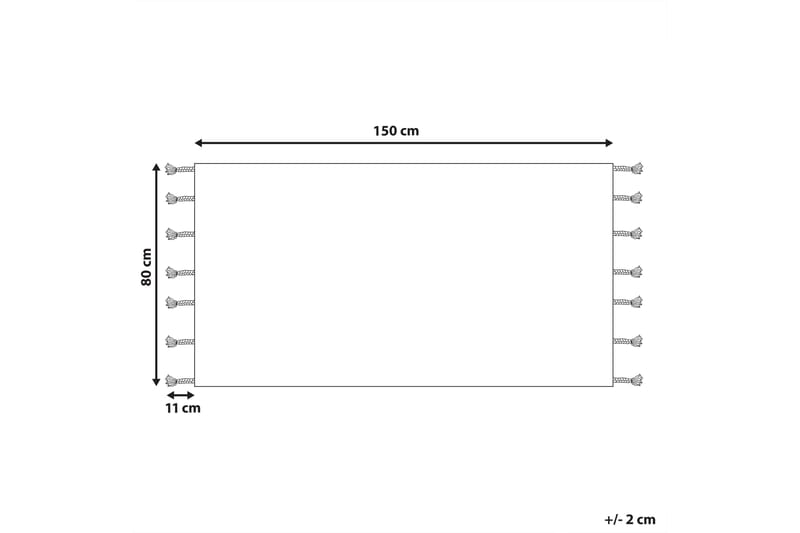 Corum Ryeteppe 80x150 cm - Svart - Tekstiler - Tepper & Matter - Moderne tepper - Ryeteppe