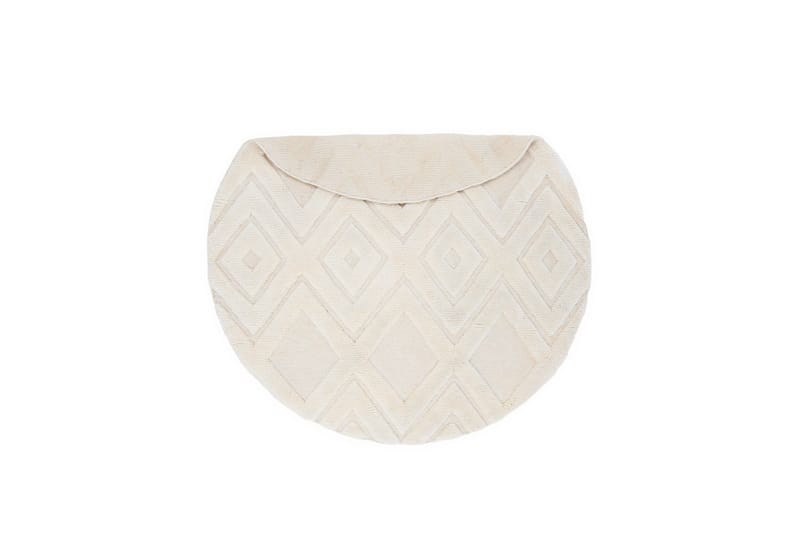 Dahlia Ullteppe 200 cm Rund - Hvit - Tekstiler - Tepper & Matter - Moderne tepper - Ullteppe